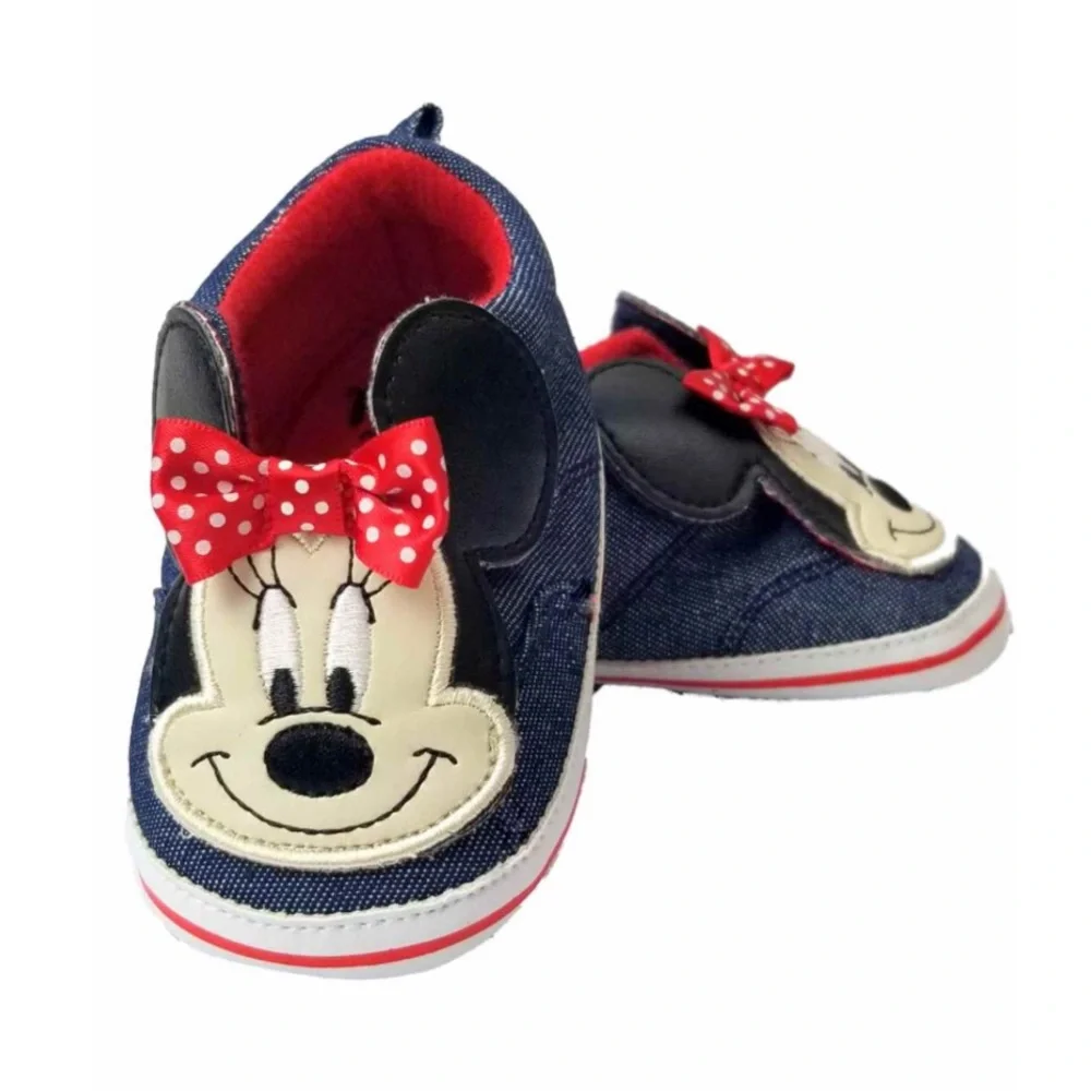 Minnie Mouse Baby Sneakers, Blue, 6-9 Months